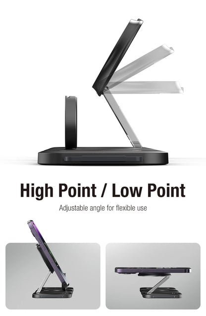 3 in 1 Wireless Charger Magnetic For iPhone Fast Charging