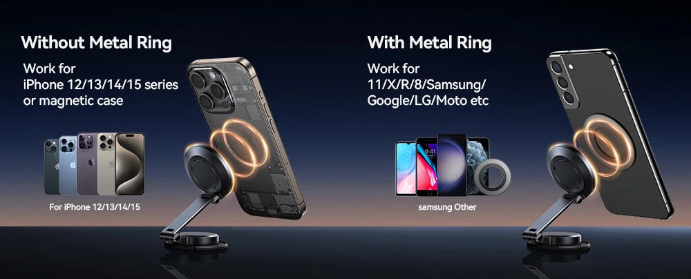 Joyroom Magnetic Car Phone Holder 15W Wireless Charging