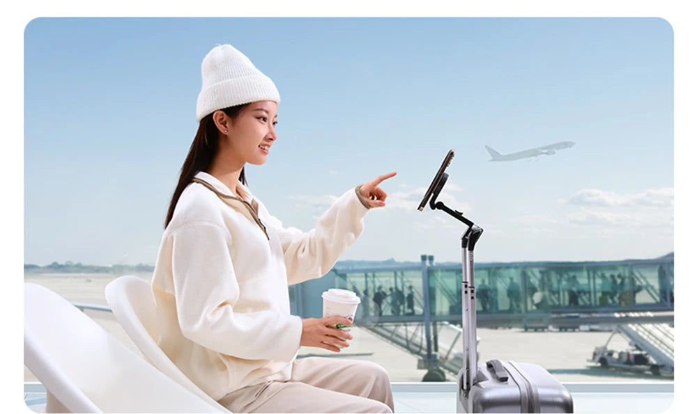 Magnetic Airplane Phone Holder Portable Stable Stand