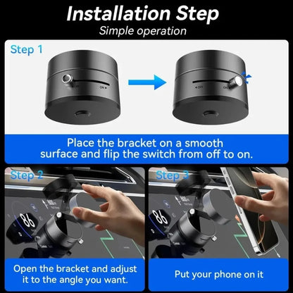 Car Foldable 360° Rotation Phone Holder Display GPS Cellphone Mount