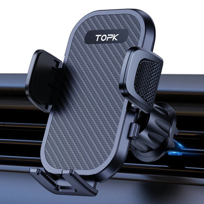 TOPK Car Phone Holder Air Vent Mount Hands-Free Clamp Cradle