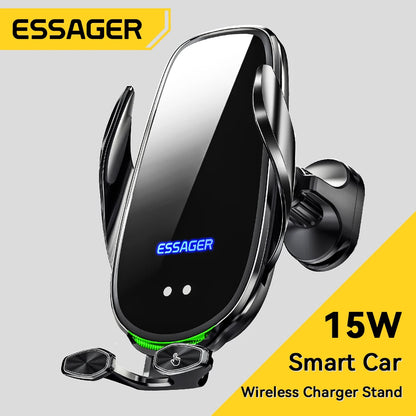 Essager Qi 15W Wireless Charger Car Phone Holder In Car Air Vent