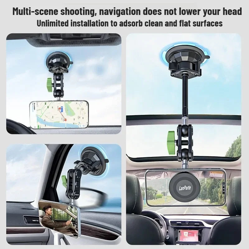 Lanparte Magnetic Phone Holder, Car Phone Mount, Suction Cup Phone Holder