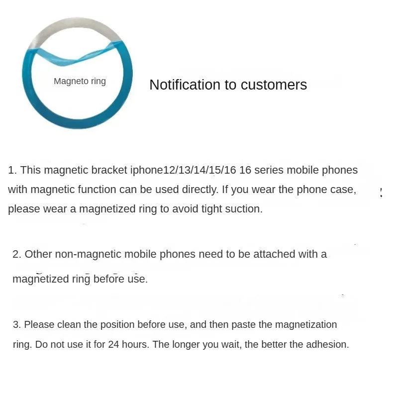 Magnetic Folding Mobile Phone Grip Holder Socket