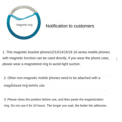 Magnetic Folding Mobile Phone Grip Holder Socket