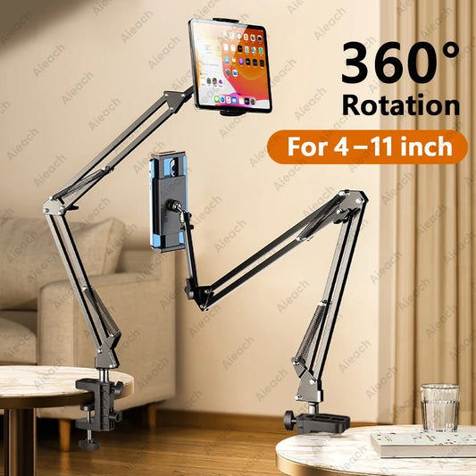 GOYN Metal Tablet Stand, Foldable 360° Rotating Holder