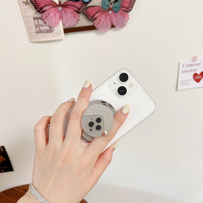 Magsafe metal glitter powder magnetic suction ring holder