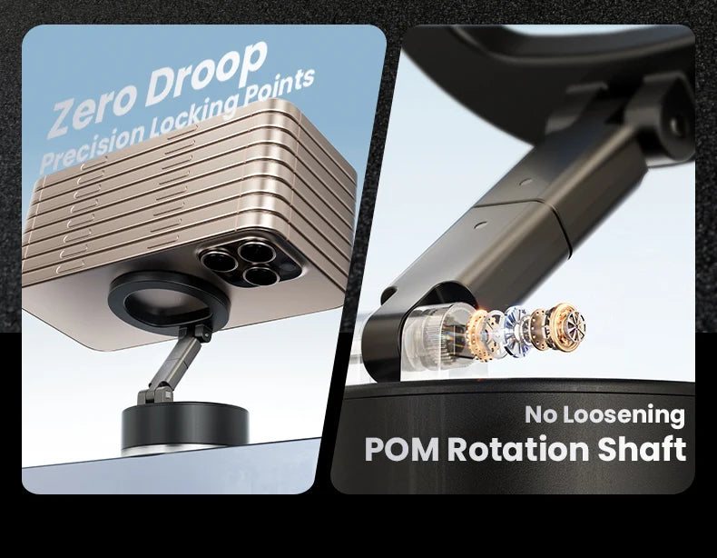 Vacuum Strong Magnetic Suction Foldable Phone Holder