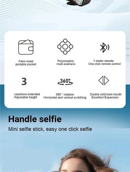 Mobile selfie stick handle tripod photography tool stabilizer
