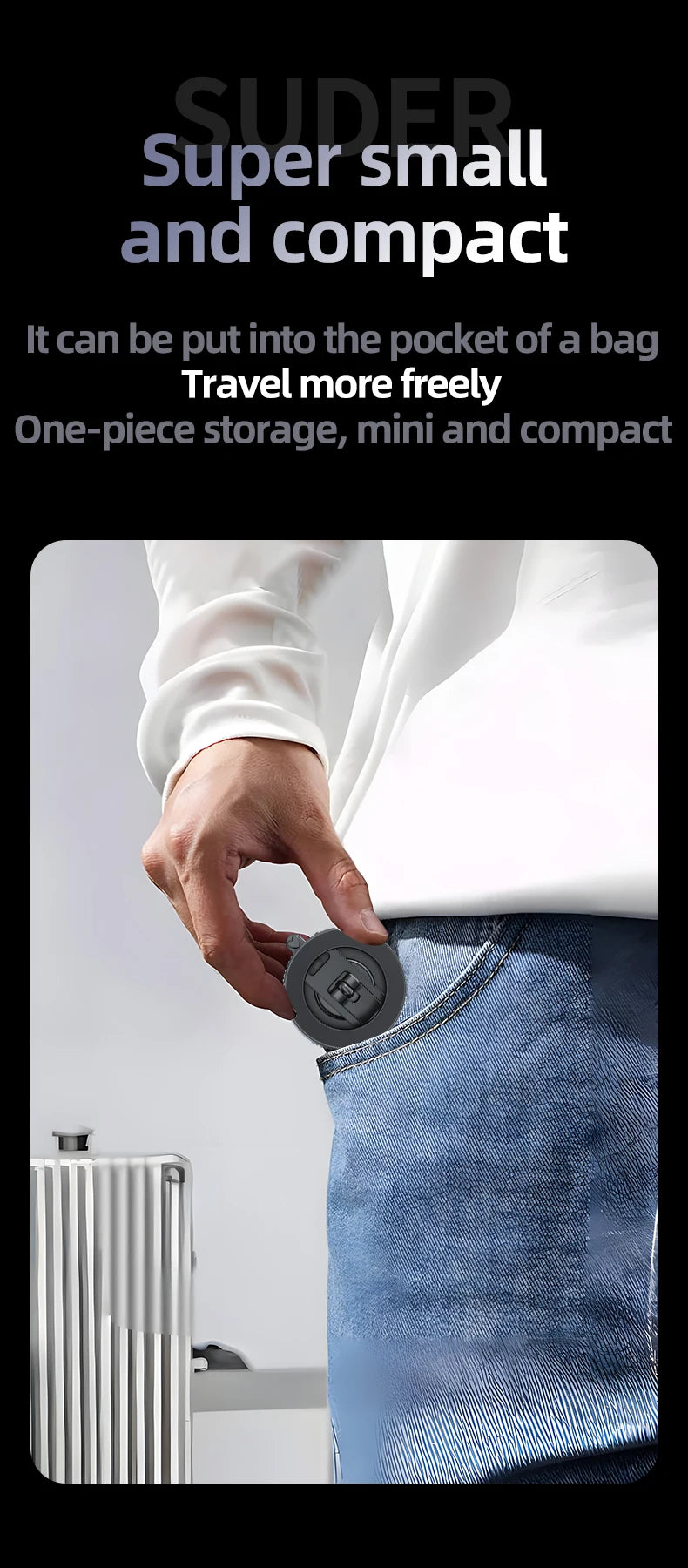 Universal Strong Magnetic Car Phone Holder Foldable Design