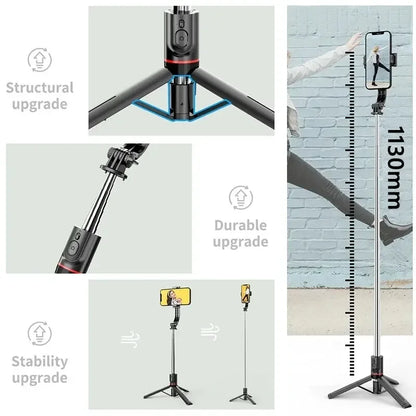 Wireless Selfie Stick for Smartphone 44 Inch Tripod