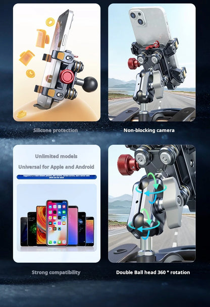 Aluminum Motorcycle Phone Mount Cellphone Holder