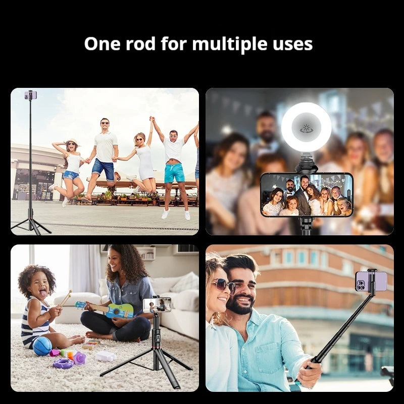 C10 Selfie Stick 72 Inch Aluminum Alloy with Wireless Bluetooth