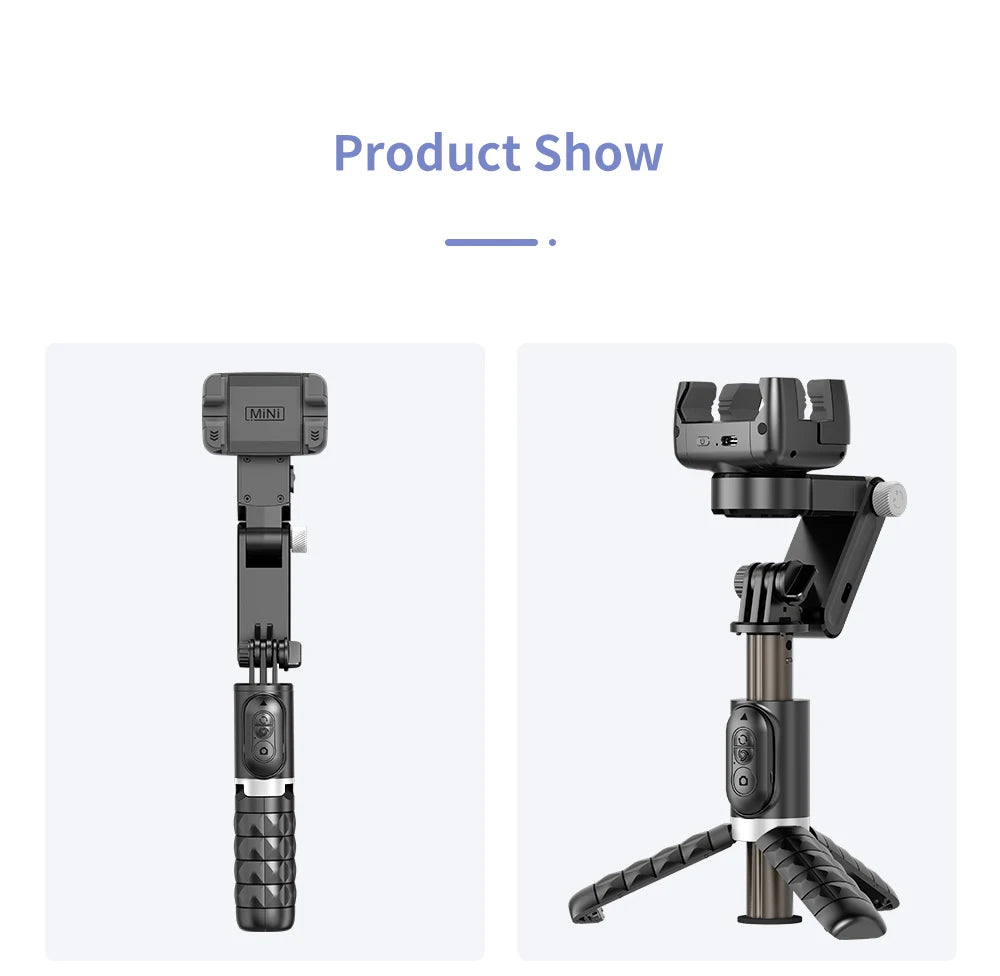 Bluetooth Smartphone Gimbal Stabilizer with Extendable Stick