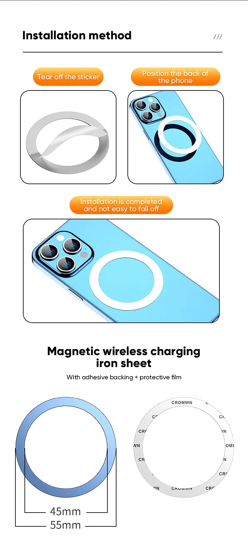 Magnetic Magsafe Car Phone Holder For Vehicles Mobile Support