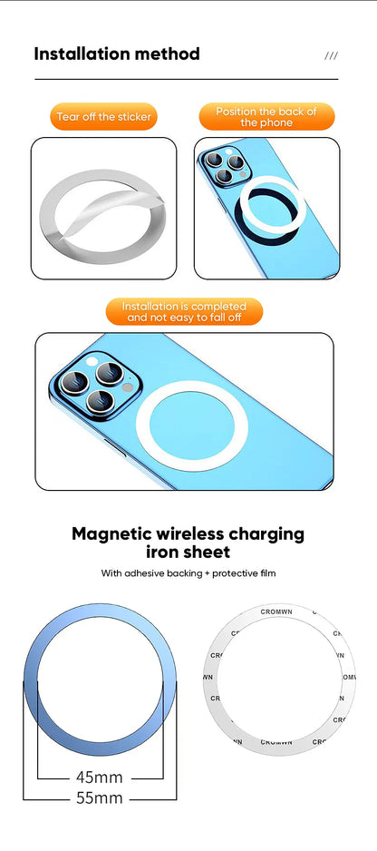 Magnetic Magsafe Car Phone Holder For Vehicles Mobile Support