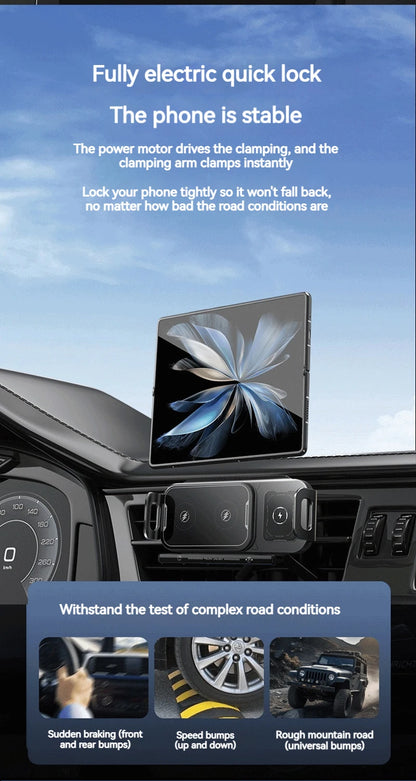 Universal Car Phone Wireless Charger Holder 360° Rotation Mount