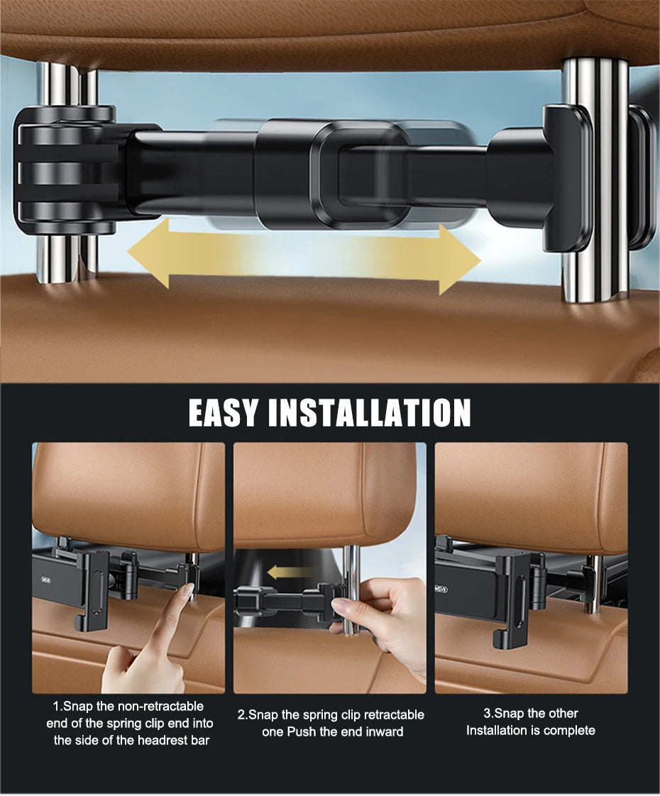 Car Headrest Tablet Holder Seat Back Phone Holder