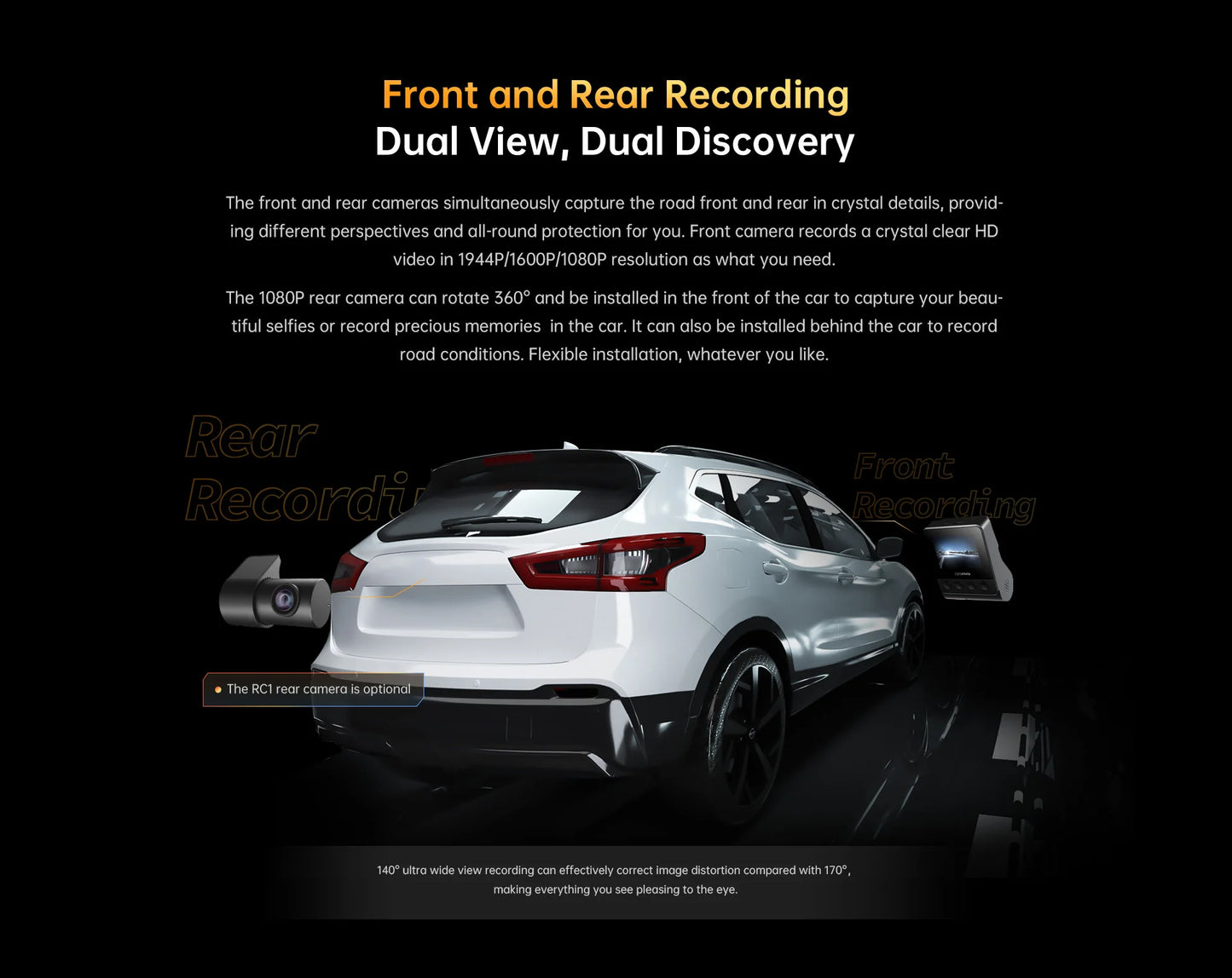 DDPAI Z40 Dash Cam Car Camera Recorder Wifi DVR