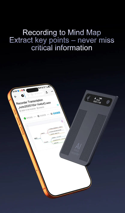 New Ultra-thin T8 Intelligent AI Voice Recorder Transcription