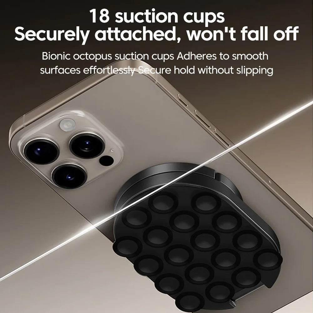 3 In 1 Magnetic Suction Cup Stand Bracket 360° Rotatable Phone Holder