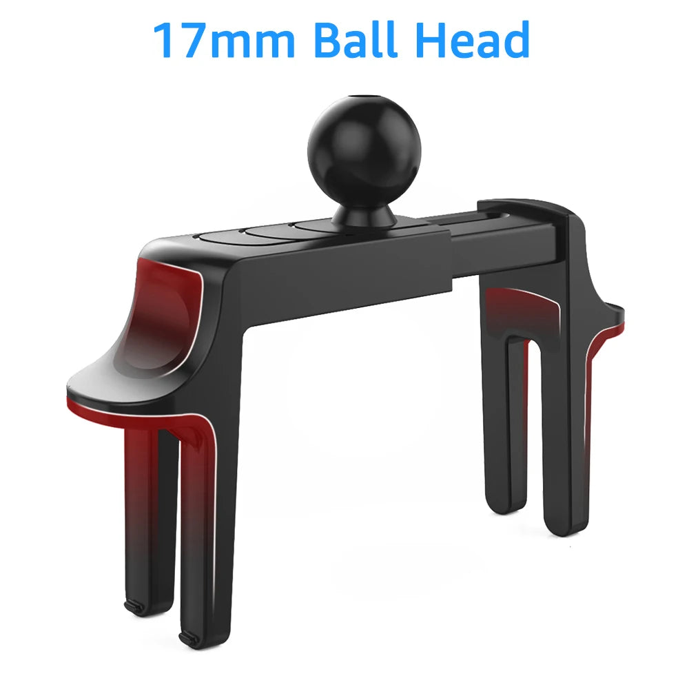 Universal Car Round Air Vent Clip Cellphone Stand 17mm Ball Head Base