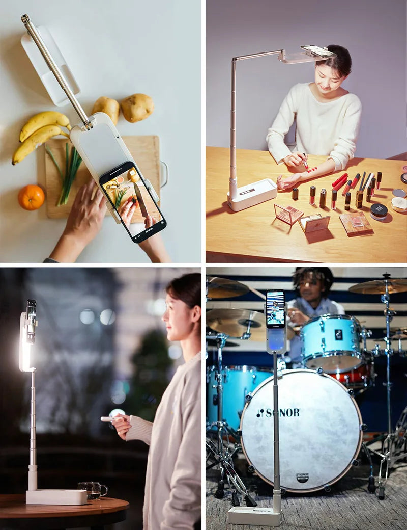 Phone Holder Lampe Selfie Fill Light Support Portable Pour Stand