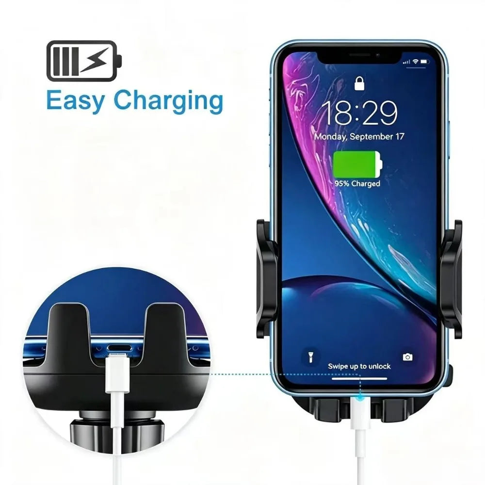 360° Rotatable Stable Car Phone Bracket Universal Windshield Suction Cup