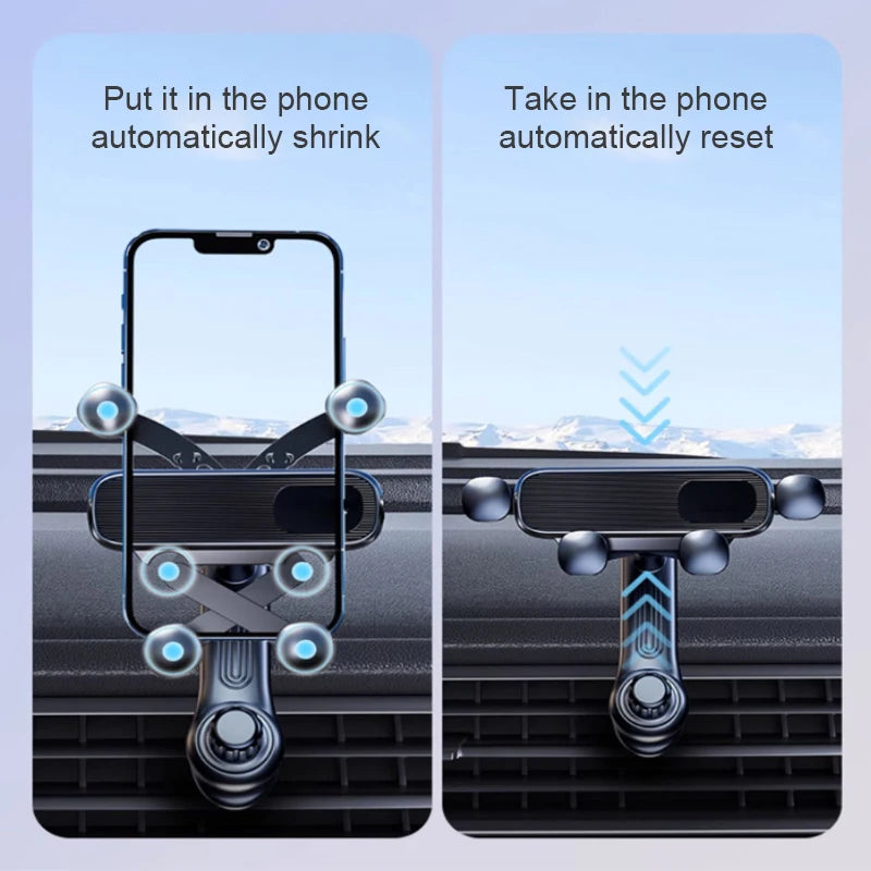 SEAMETAL Universal Car Phone Holder 4-Joint Air Vent Clip