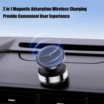 360° Rotating Magnetic Car Phone Holder Dual-Sided Mount