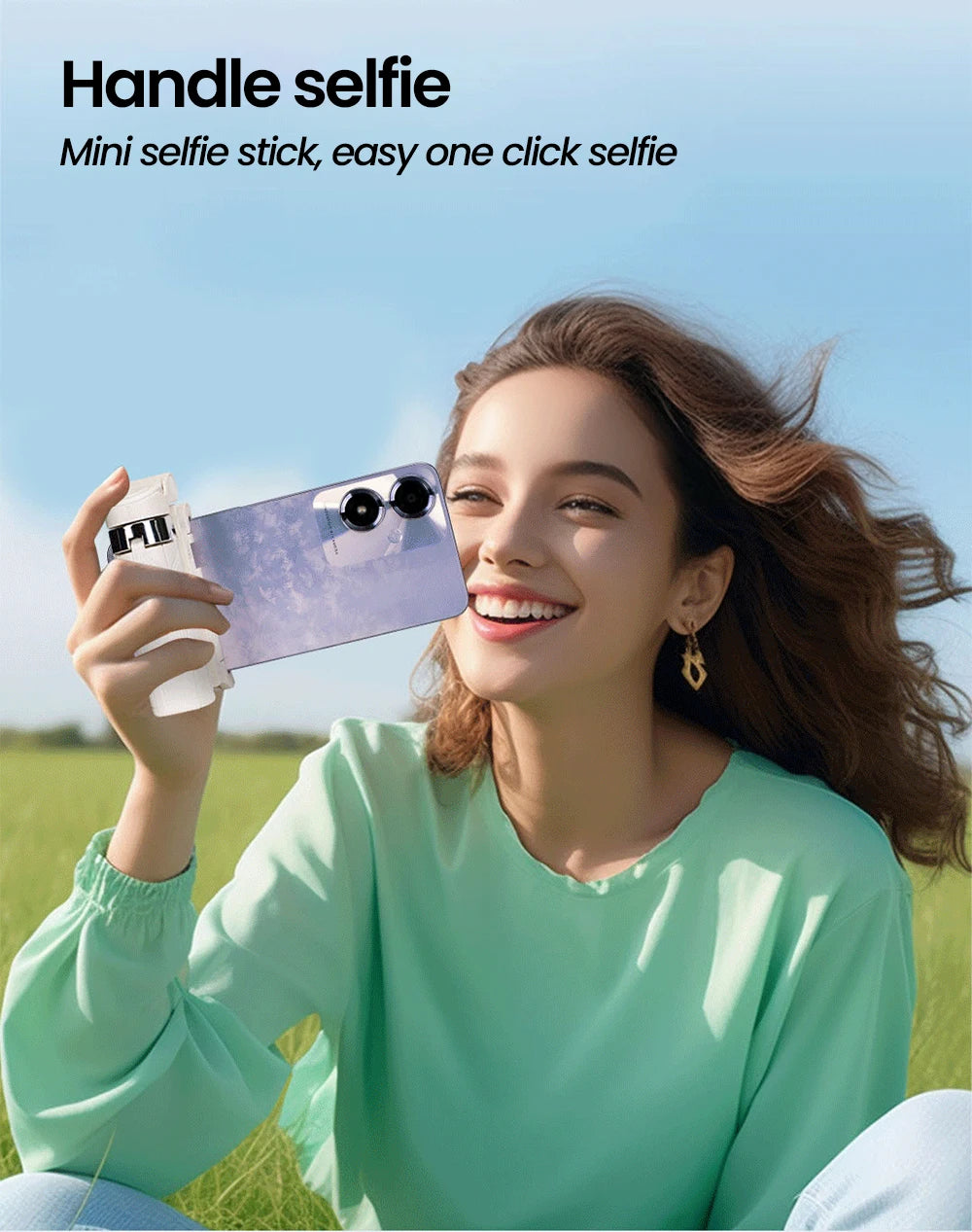 Mini Selfie Stick Wireless Bluetooth Portable Telescopic