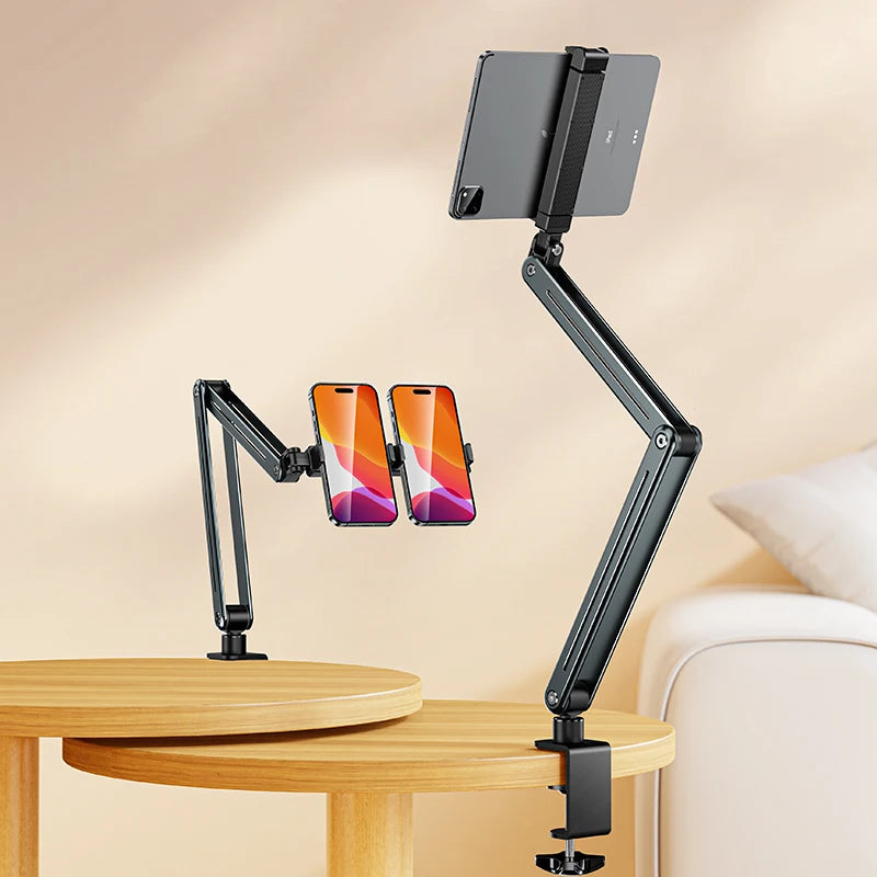 Phone Stand Long Arm Rotatable Tablet Holder