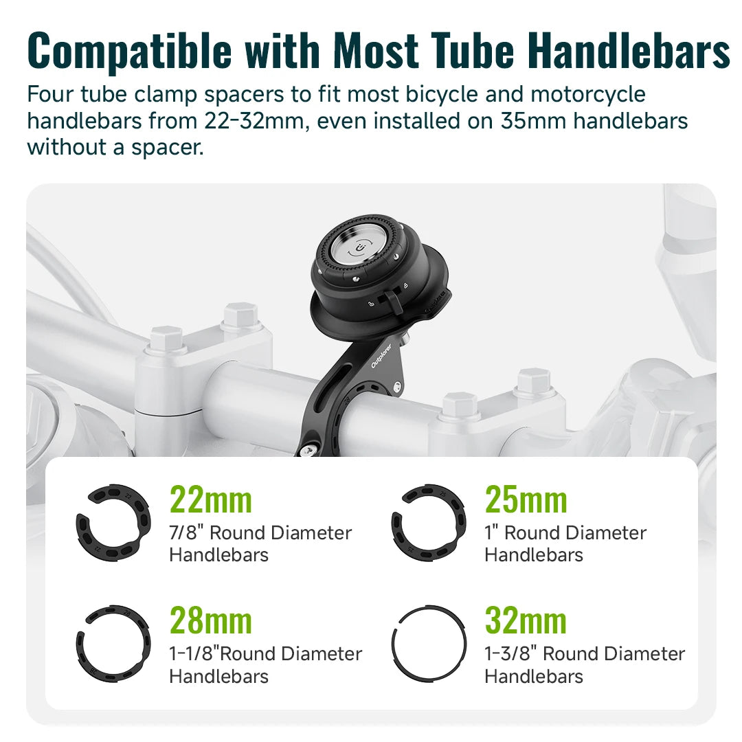 Magnetic Motorcycle Phone Mount Holder with Vibration