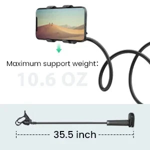 90cm Phone Holder Stand Lazy Bracket Headrest Bed 360