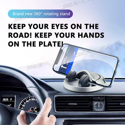 Car Phone Holder ABS Dashboard Navigation 360 Rotation
