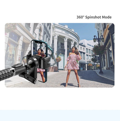 Bluetooth Smartphone Gimbal Stabilizer with Extendable Stick