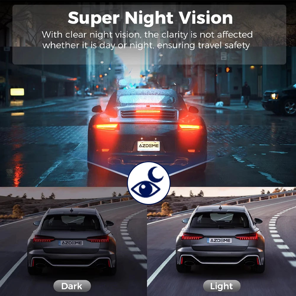 Newes 3Camera 1080P HD Dash Cam Hide Car Recording Camera