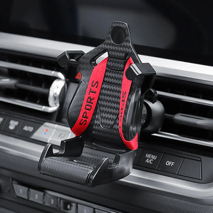 360 Carbon Fiber Racing Seat Shaped Car phone holder