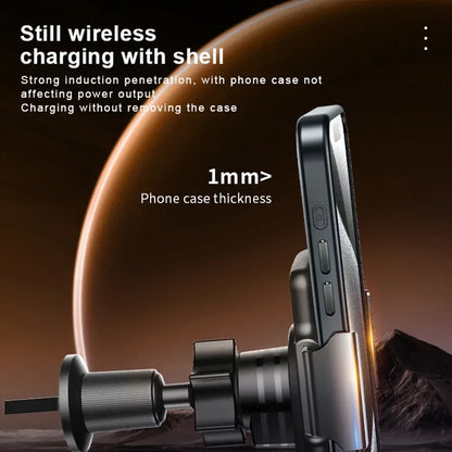 120W Magnetic Charger Car Phone Holder 15W Fast Wireless Charging