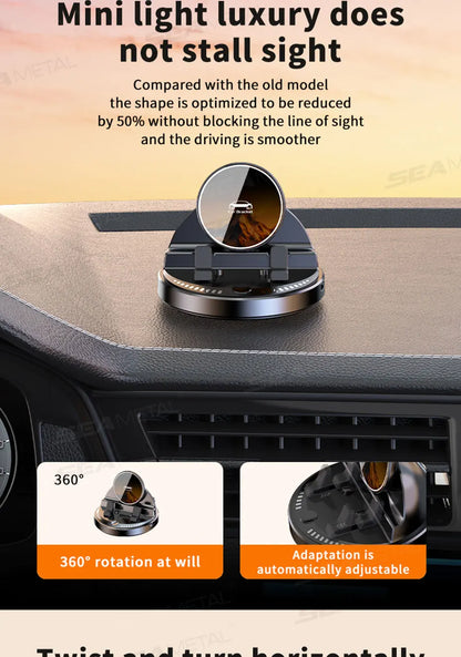 SEAMETAL Car Phone Holder Mount 360° Rotatable Wireless Charger