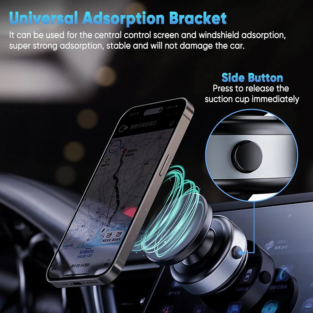 Car Mount Electric Vacuum Magnetic Holder 360° Adjustable