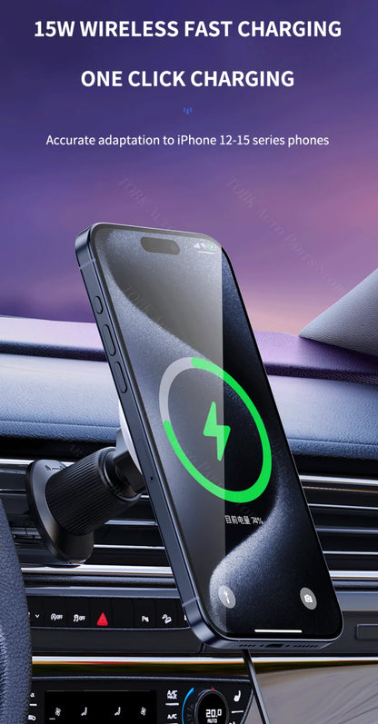 Magnetic Phone Holder for Audi Q7 Wireless Charging