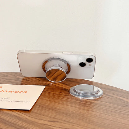 Magsafe metal glitter powder magnetic suction ring holder