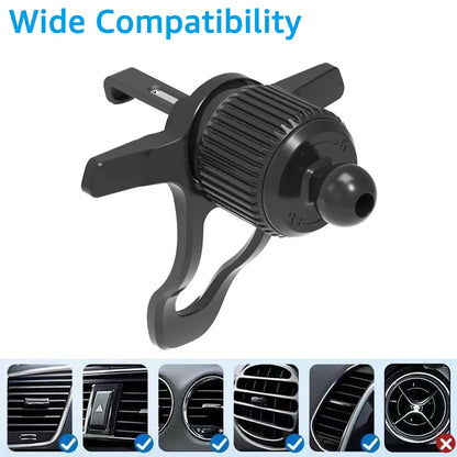 17mm Ball Head Car Air Vent Clip Cellphone Mount Stand Base