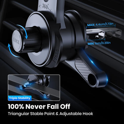 TOPK D42T Car Phone Mount Extended Arm 3-Point Support