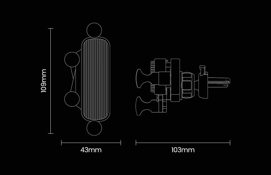 Car Phone Holder 7-inch Screen Fixed Base Navigation Bracket
