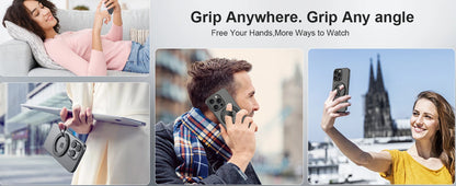 Magnetic Ring Phone Holder with Silicone Cord