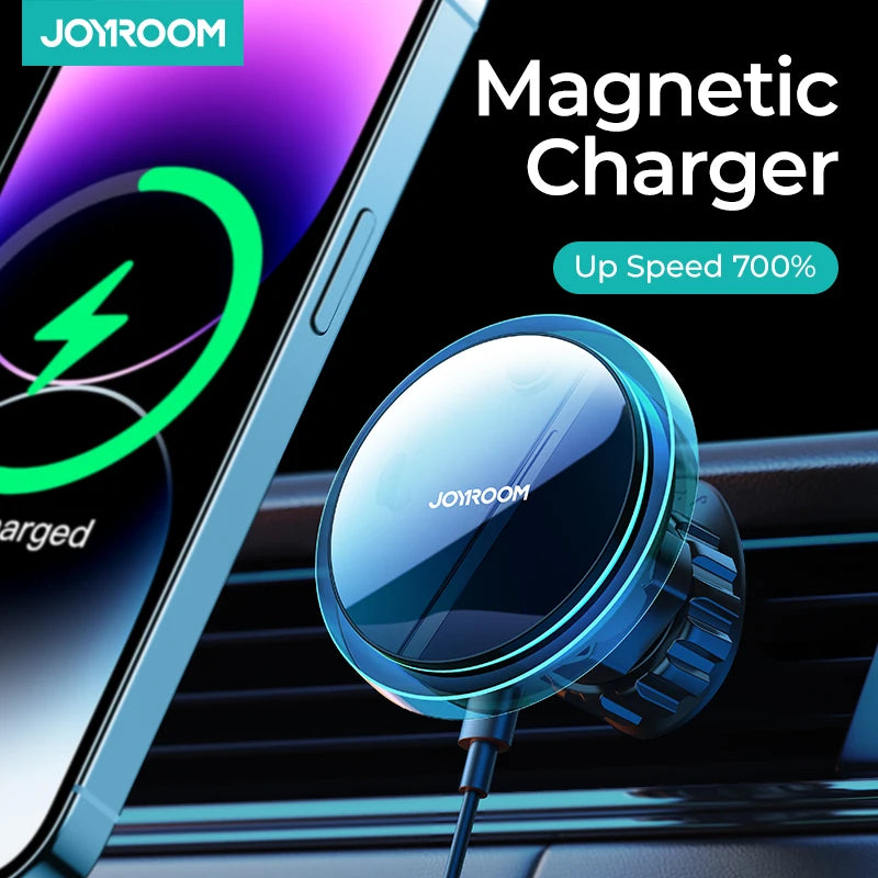 Joyroom Magnetic Car Phone Holder Wireless Charger
