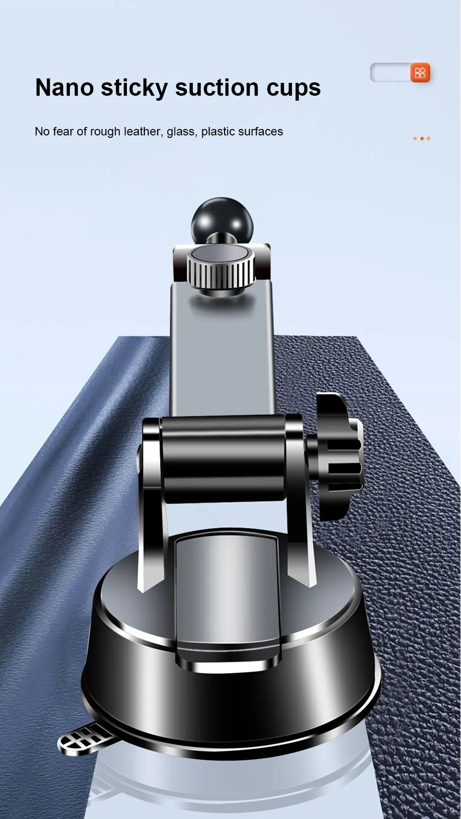 SEAMETAL Dashboard Phone Holder for Car Stable Suction Cup