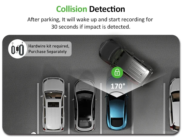 4K Dash Cam for Cars Car Camera Dash Cam WIFI Camera